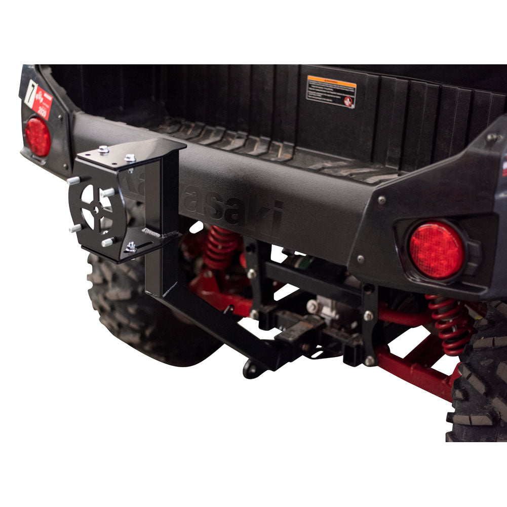 Tusk Hitch Mounted Spare Tire Carrier Kawasaki Teryx4 800 2014–2025 - Adventure Parts