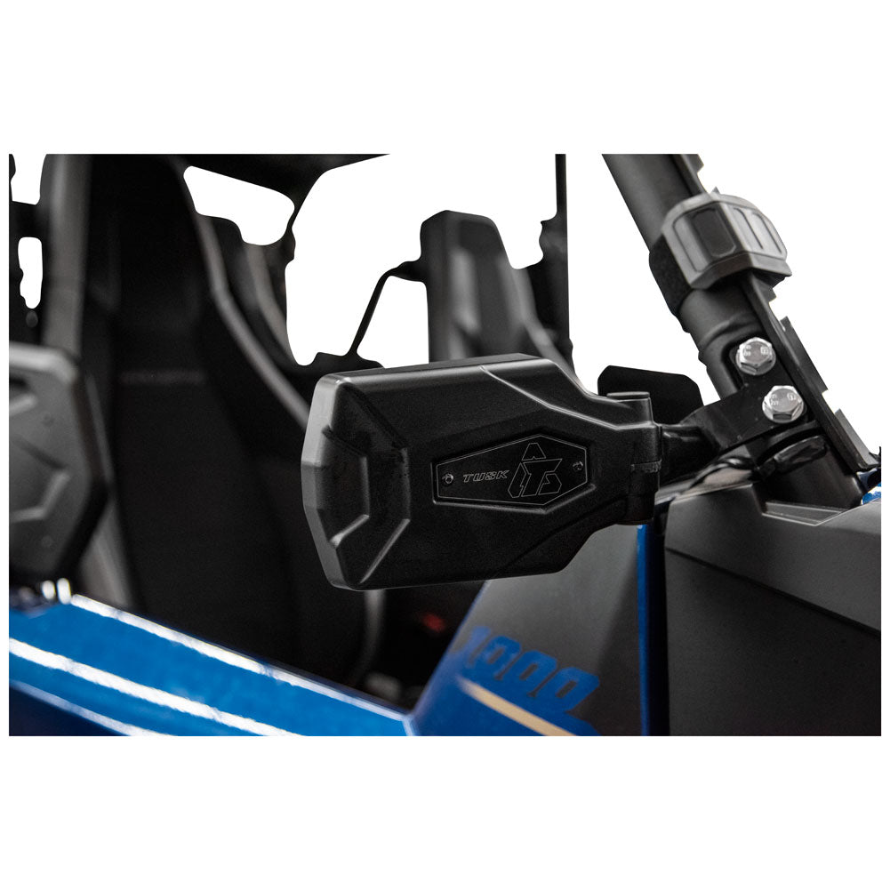 Tusk Pivot Folding UTV Mirror Kit w/A-pillar Mounts Yamaha Wolverine 2021-2025 - Adventure Parts