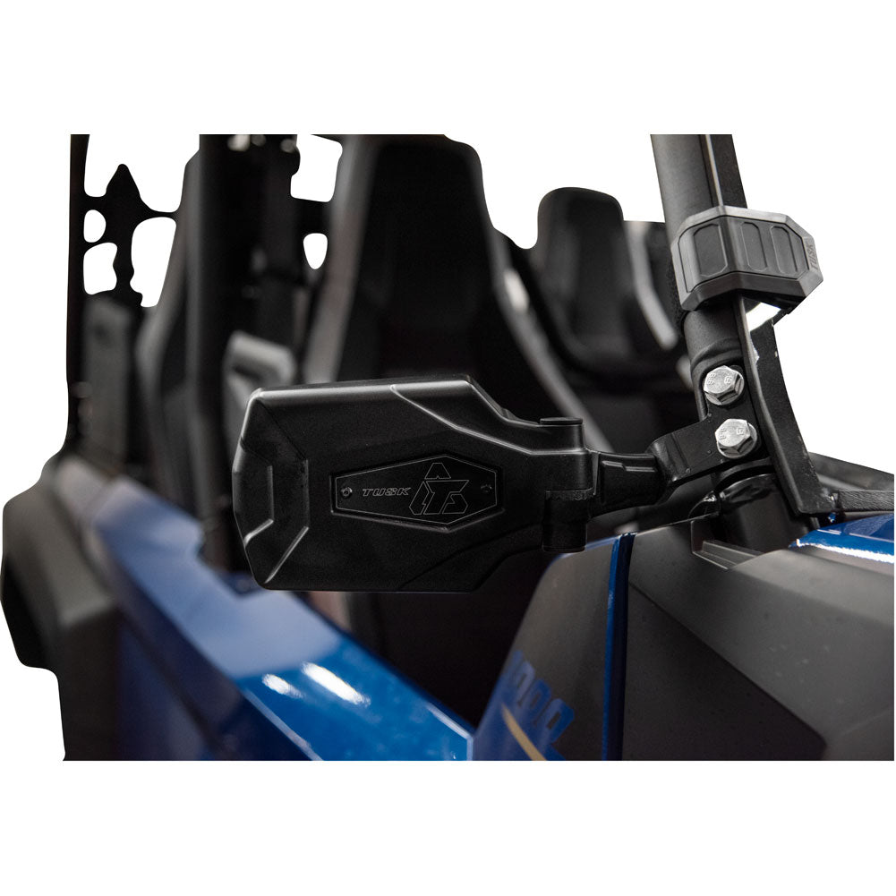 Tusk Pivot Folding UTV Mirror Kit w/A-pillar Mounts Yamaha Wolverine 2021-2025 - Adventure Parts