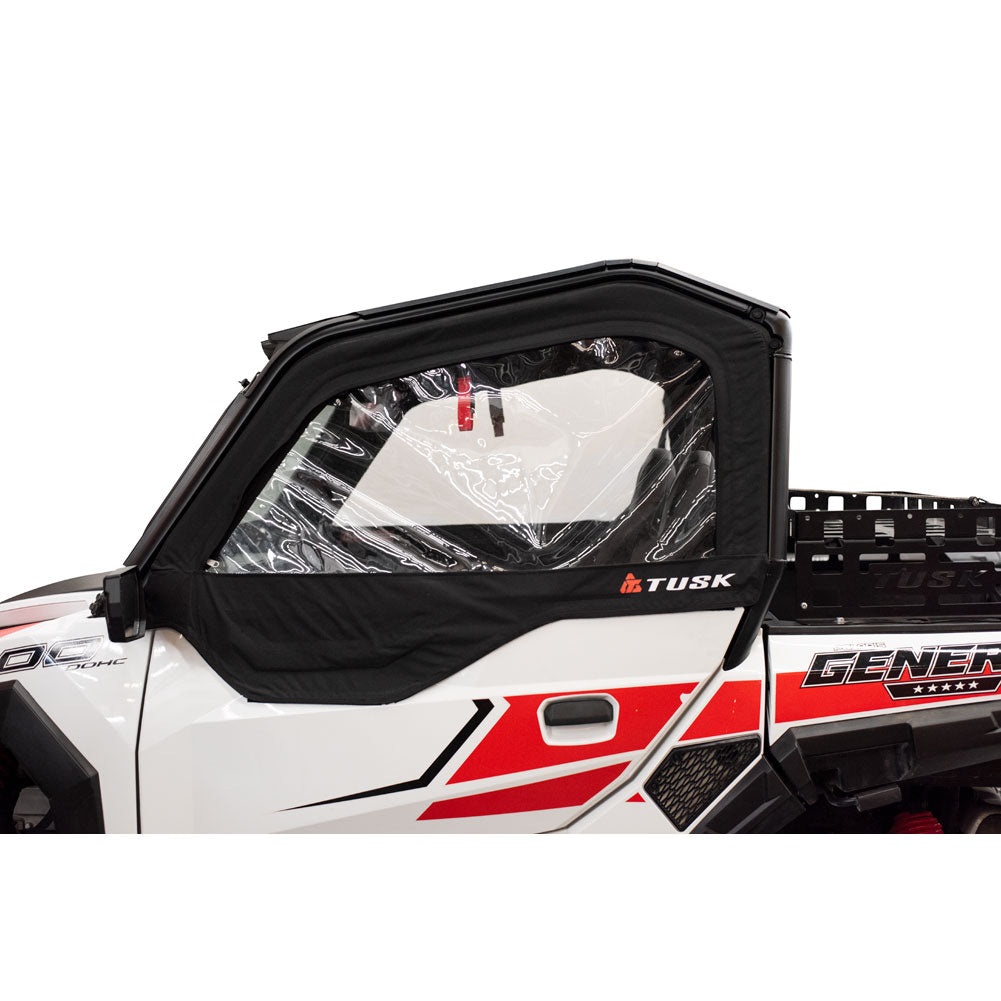 Tusk Soft Upper Doors Polaris GENERAL 1000 Deluxe EPS 2016-2025 - Adventure Parts
