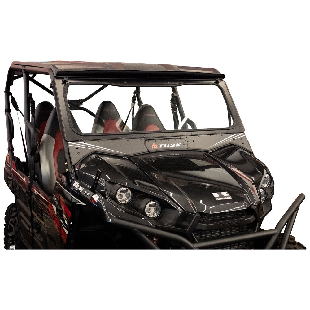 Tusk UTV Folding Glass Windshield with Windshield Wiper Kawasaki Teryx 800 2016–2025 - Adventure Parts