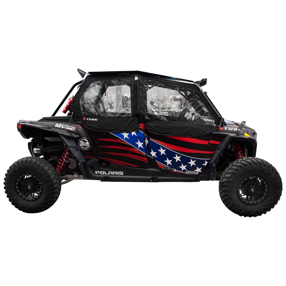 Tusk Zipperless Upper Door Kit Polaris RZR 4/S4/XP 2014-2023 - Adventure Parts