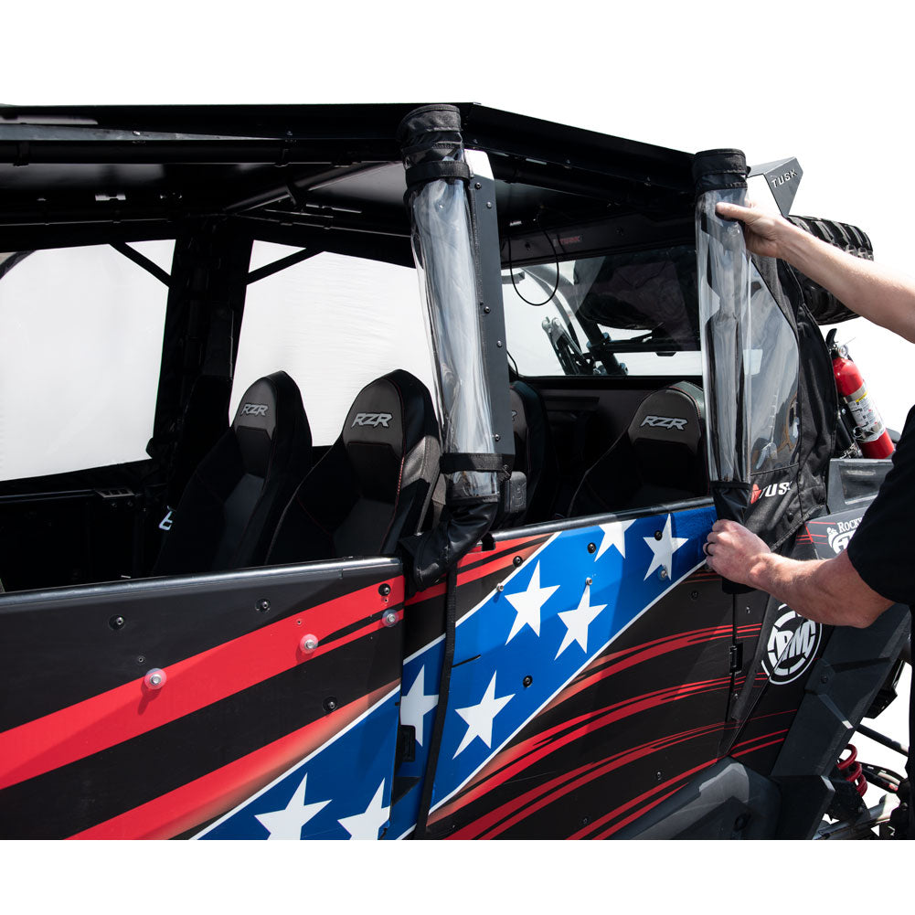 Tusk Zipperless Upper Door Kit Polaris RZR 4/S4/XP 2014-2023 - Adventure Parts
