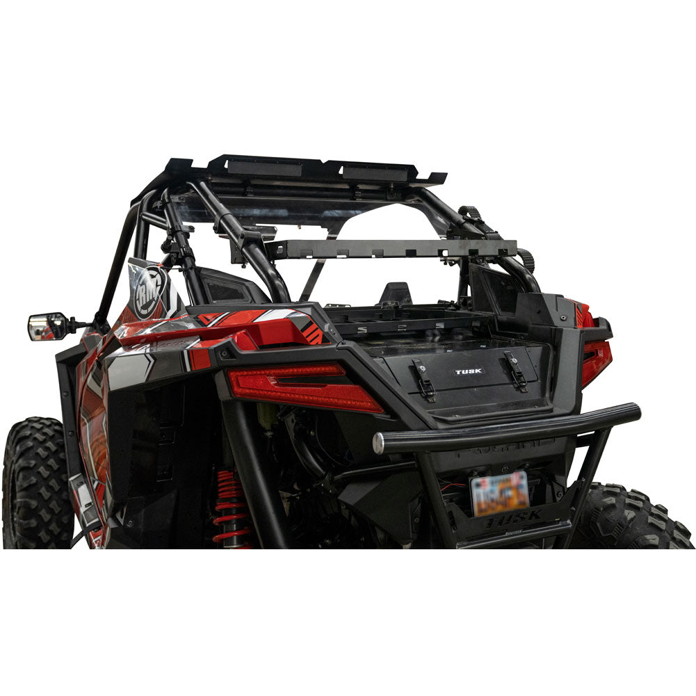 Tusk Cargo Rack Regular Black Powder Coated Polaris RZR 2020-2025 - Adventure Parts