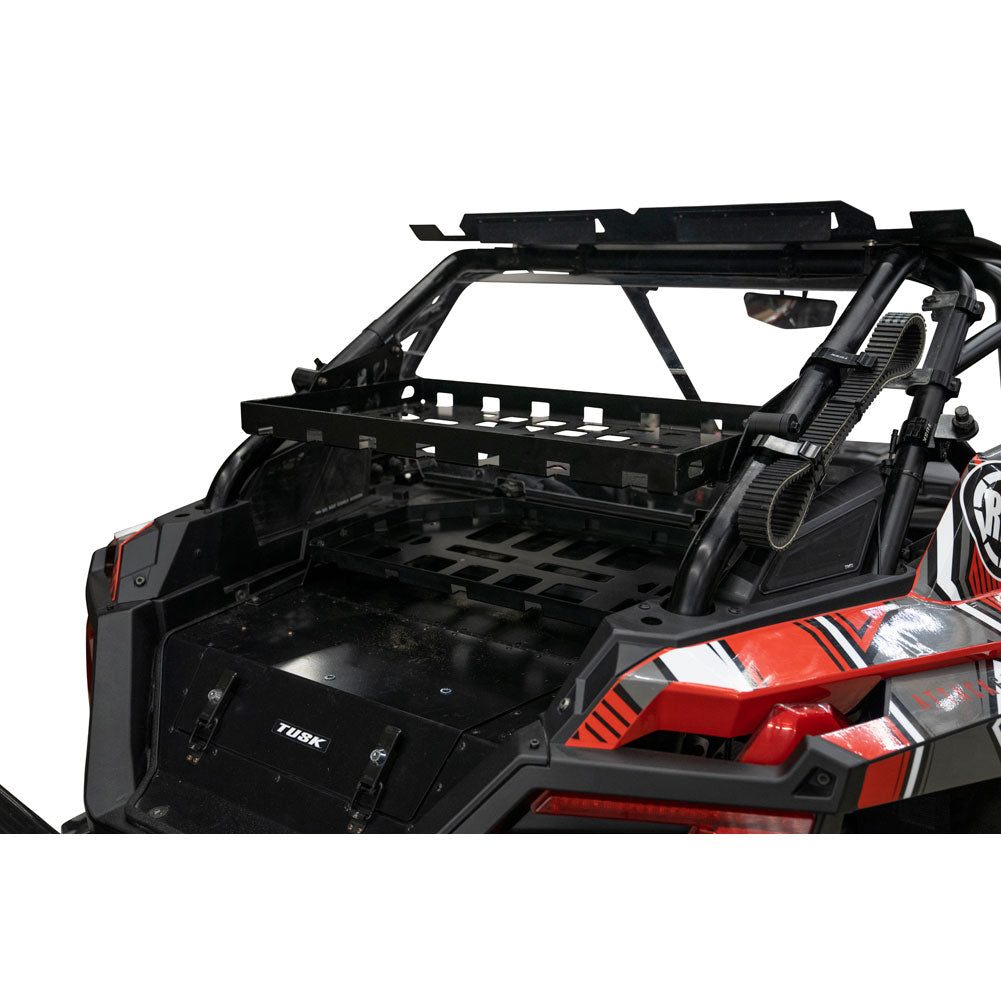 Tusk Cargo Rack Regular Black Powder Coated Polaris RZR 2020-2025 - Adventure Parts