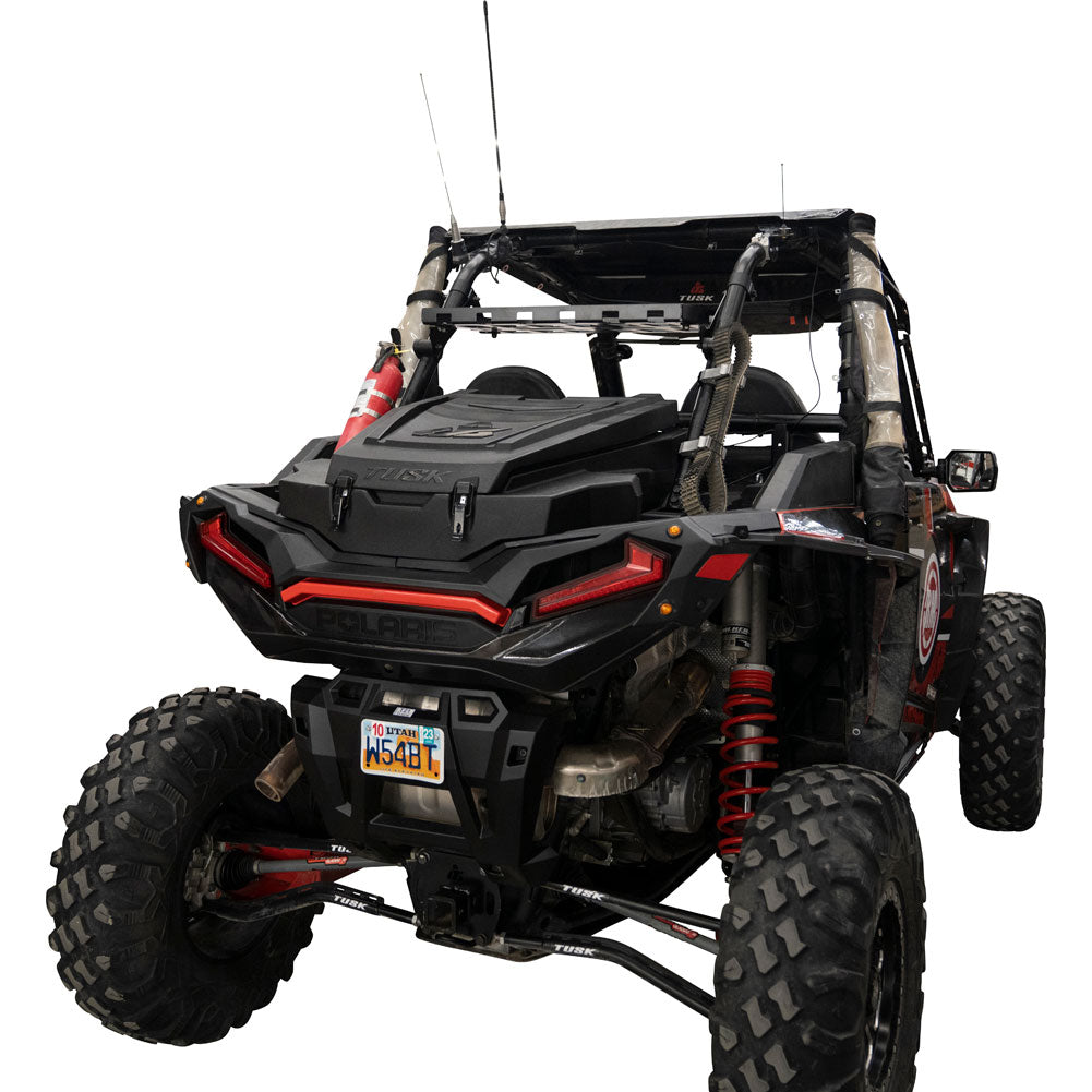 Tusk Cargo Rack Regular Black Powder Coated Polaris RZR 2014–2023 - Adventure Parts