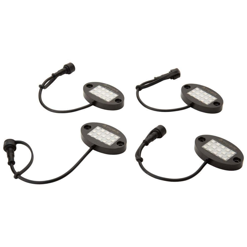 Tusk UTV LED Rock Light Kit and Lighted Whips - Adventure Parts