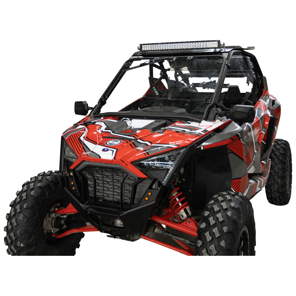Tusk UTV Full View Glass Windshield with Windshield Wiper Polaris Sport Roof Polaris RZR Pro XP 4 Premium 2020–2024 - Adventure Parts