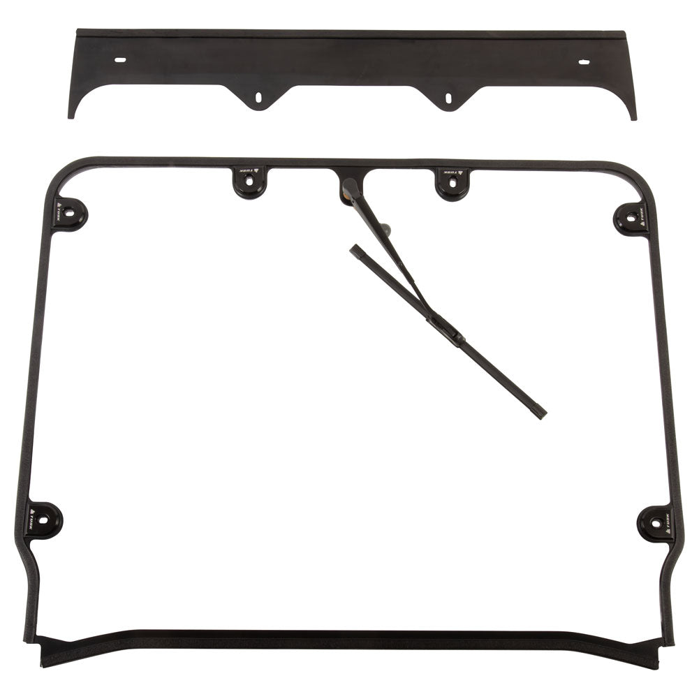 Tusk UTV Full View Glass Windshield with Windshield Wiper Polaris Sport Roof Polaris RZR Pro XP 4 Premium 2020–2024 - Adventure Parts
