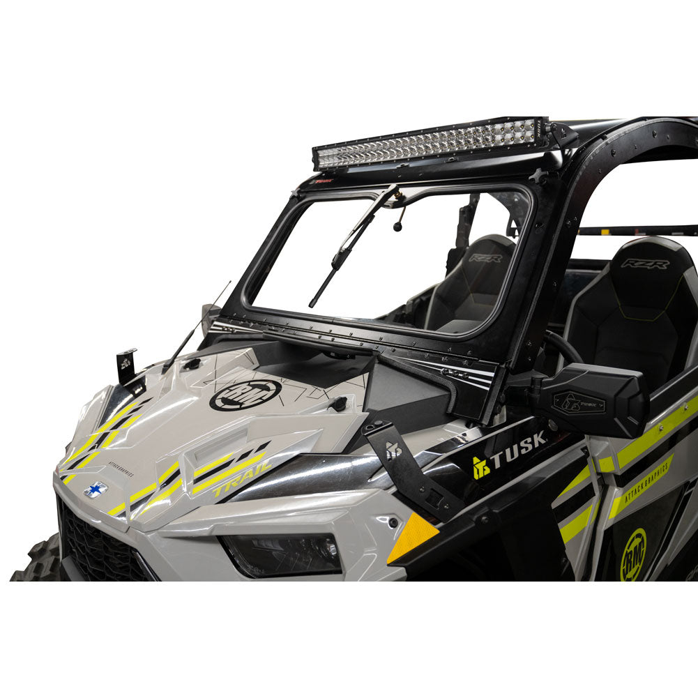 Tusk UTV Folding Glass Windshield with Windshield Wiper Polaris RZR 900 Trail Premium 2021–2025 - Adventure Parts
