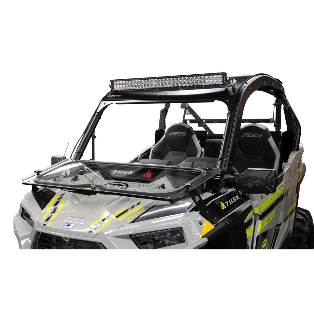 Tusk UTV Folding Glass Windshield with Windshield Wiper Polaris RZR 900 Trail Premium 2021–2025 - Adventure Parts
