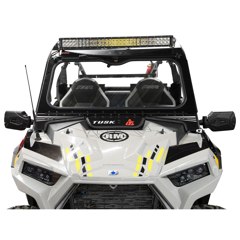 Tusk UTV Folding Glass Windshield with Windshield Wiper Polaris RZR 900 Trail Premium 2021–2025 - Adventure Parts