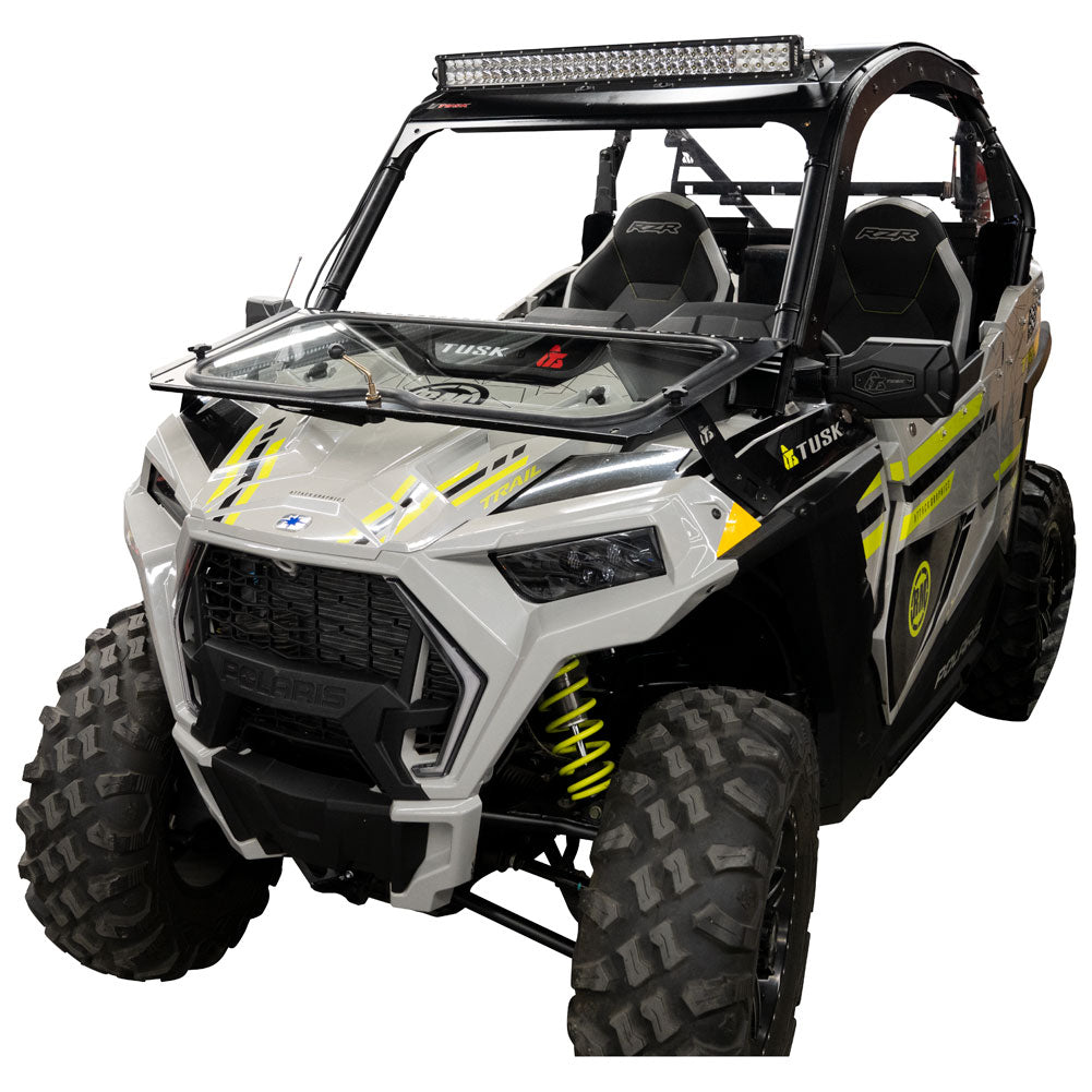 Tusk UTV Folding Glass Windshield with Windshield Wiper Polaris RZR 900 Trail Premium 2021–2025 - Adventure Parts