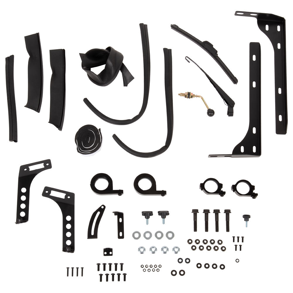 Tusk UTV Folding Glass Windshield with Windshield Wiper Kawasaki Teryx 800 2016–2025 - Adventure Parts