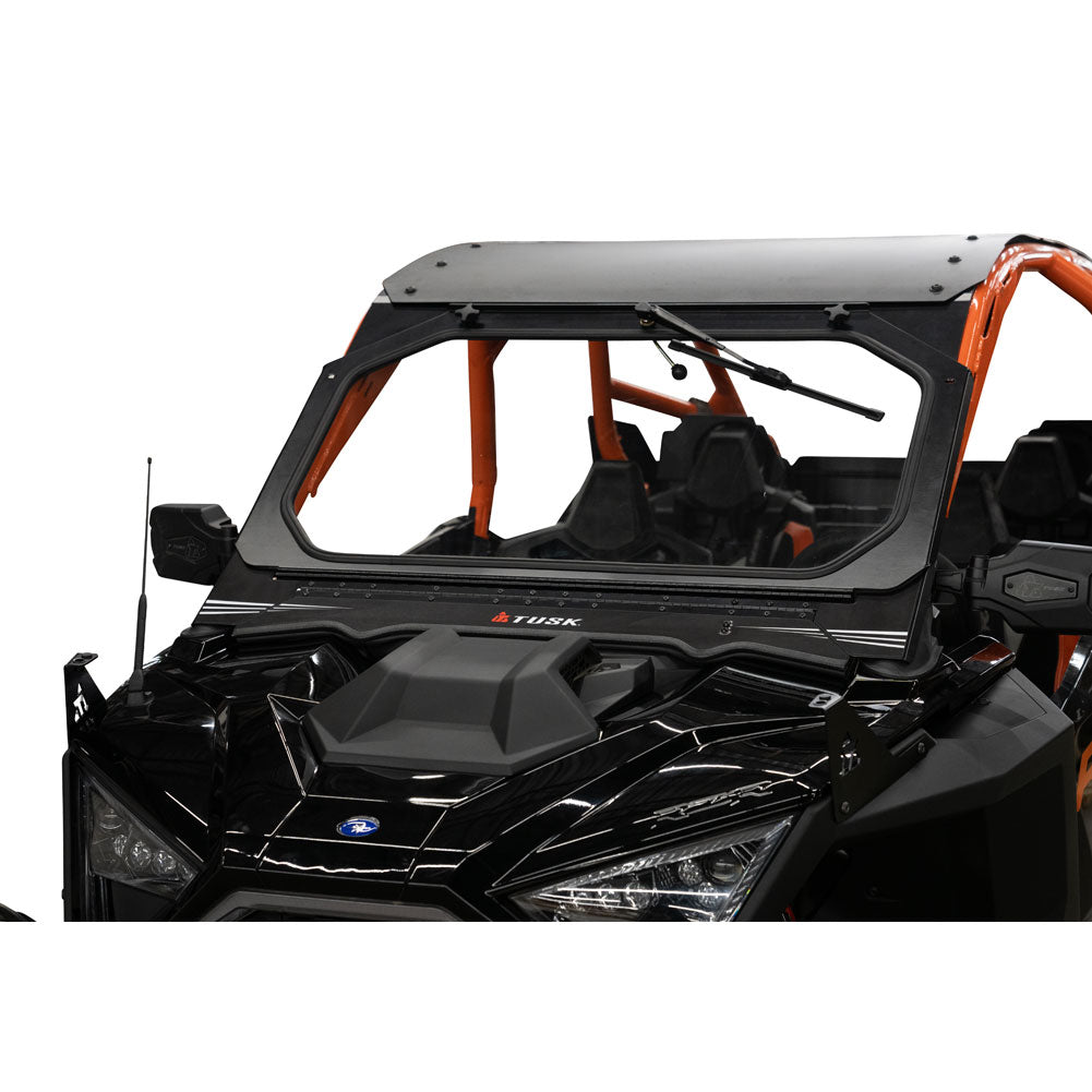 Tusk UTV Folding Glass Windshield with Windshield Wiper Polaris RZR Pro R 4 Premium 2022–2025 - Adventure Parts