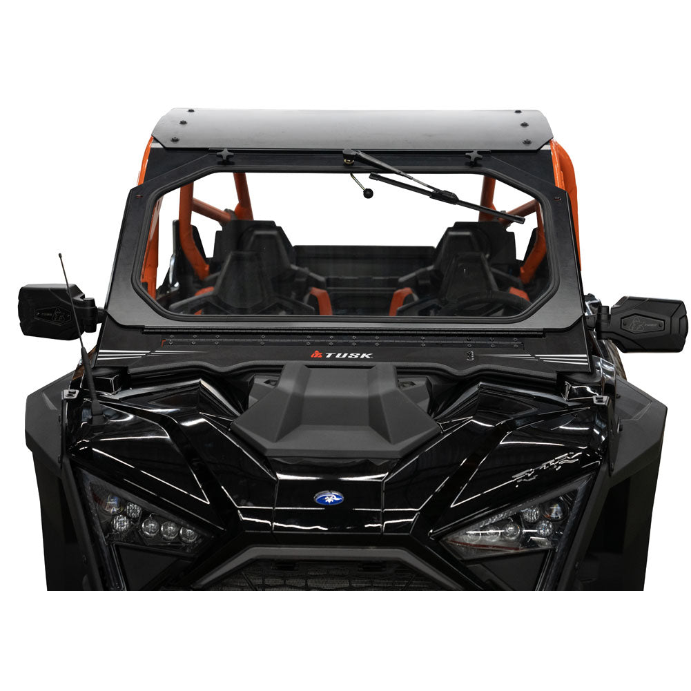 Tusk UTV Folding Glass Windshield with Windshield Wiper Polaris RZR Pro R 4 Premium 2022–2025 - Adventure Parts