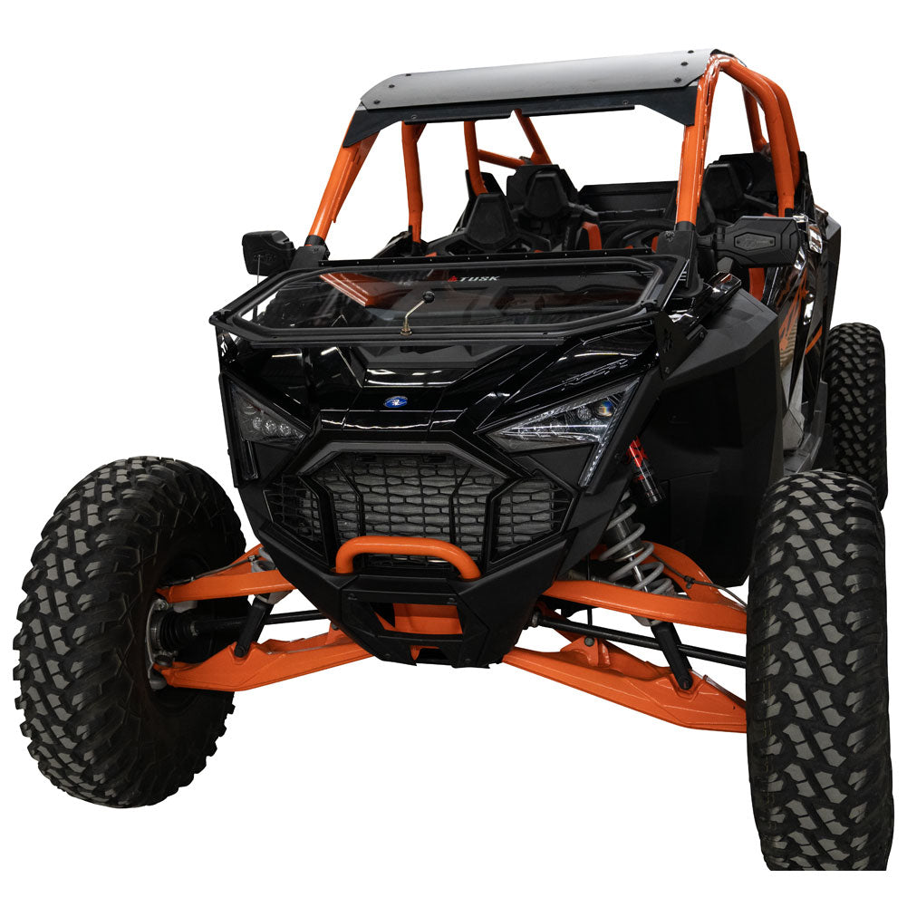 Tusk UTV Folding Glass Windshield with Windshield Wiper Polaris RZR Pro R 4 Premium 2022–2025 - Adventure Parts
