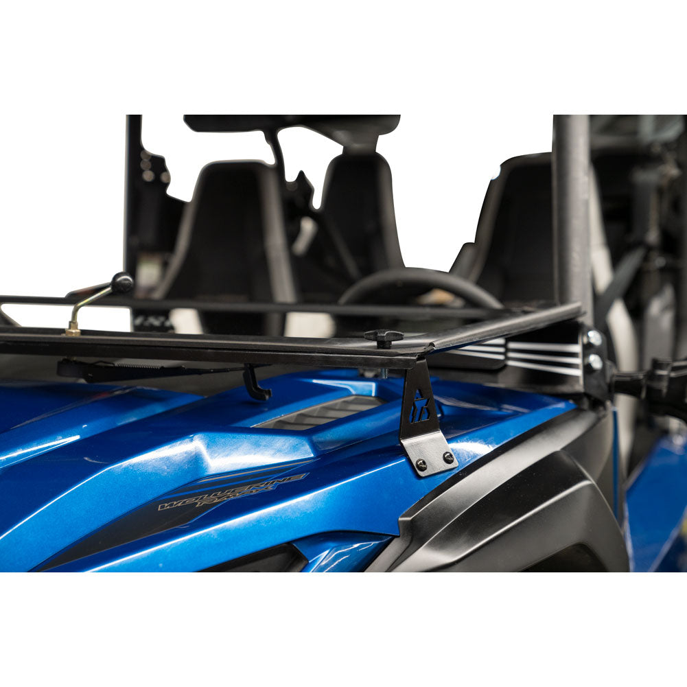Tusk UTV Folding Glass Windshield with Windshield Wiper Yamaha Wolverine RMAX2 1000 2021-2025 - Adventure Parts