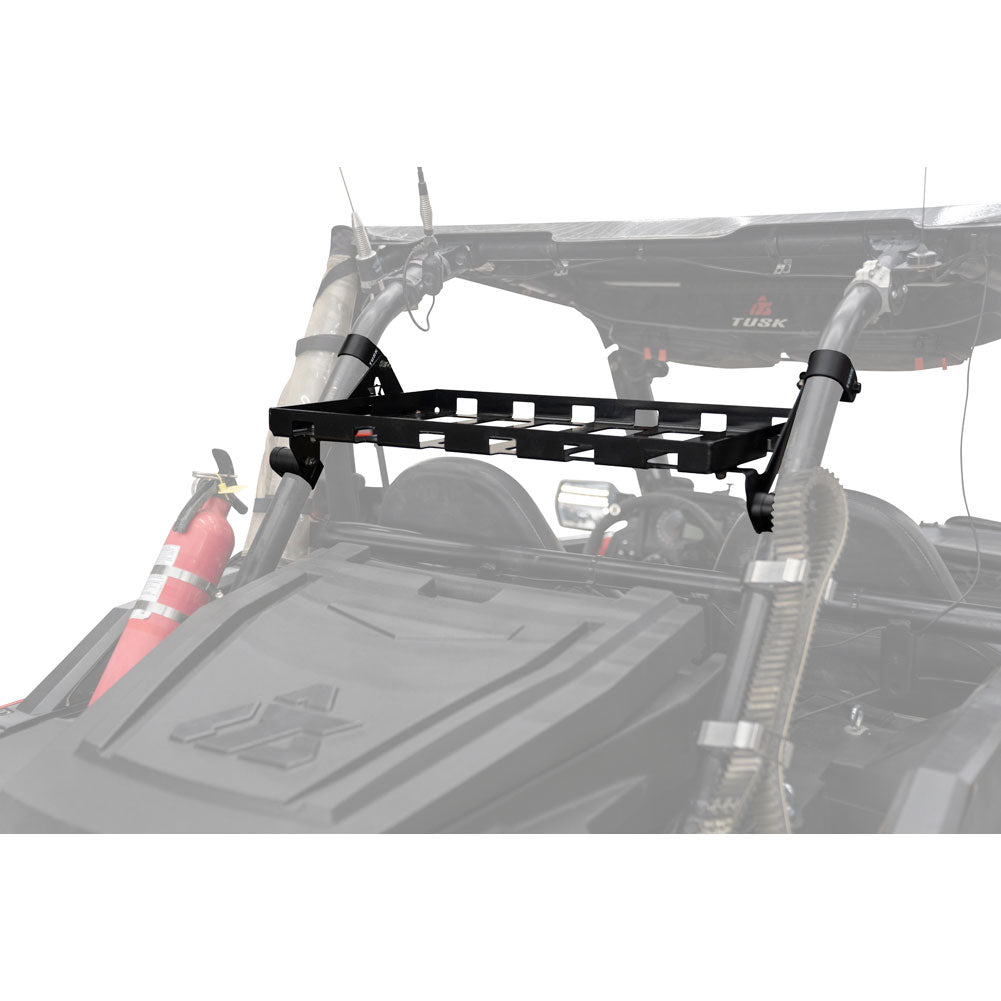 Tusk Cargo Rack Regular Black Powder Coated Polaris RZR 2014–2023 - Adventure Parts