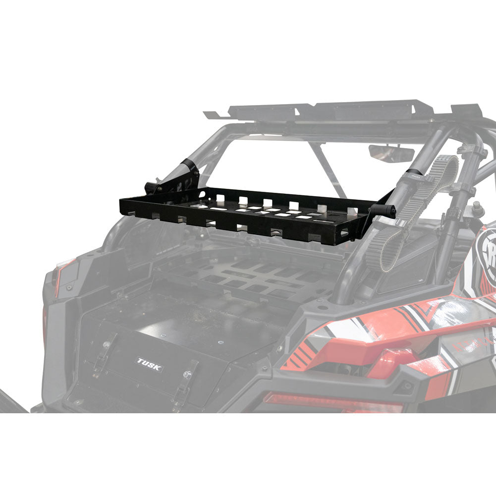 Tusk Cargo Rack Regular Black Powder Coated Polaris RZR 2020-2025 - Adventure Parts
