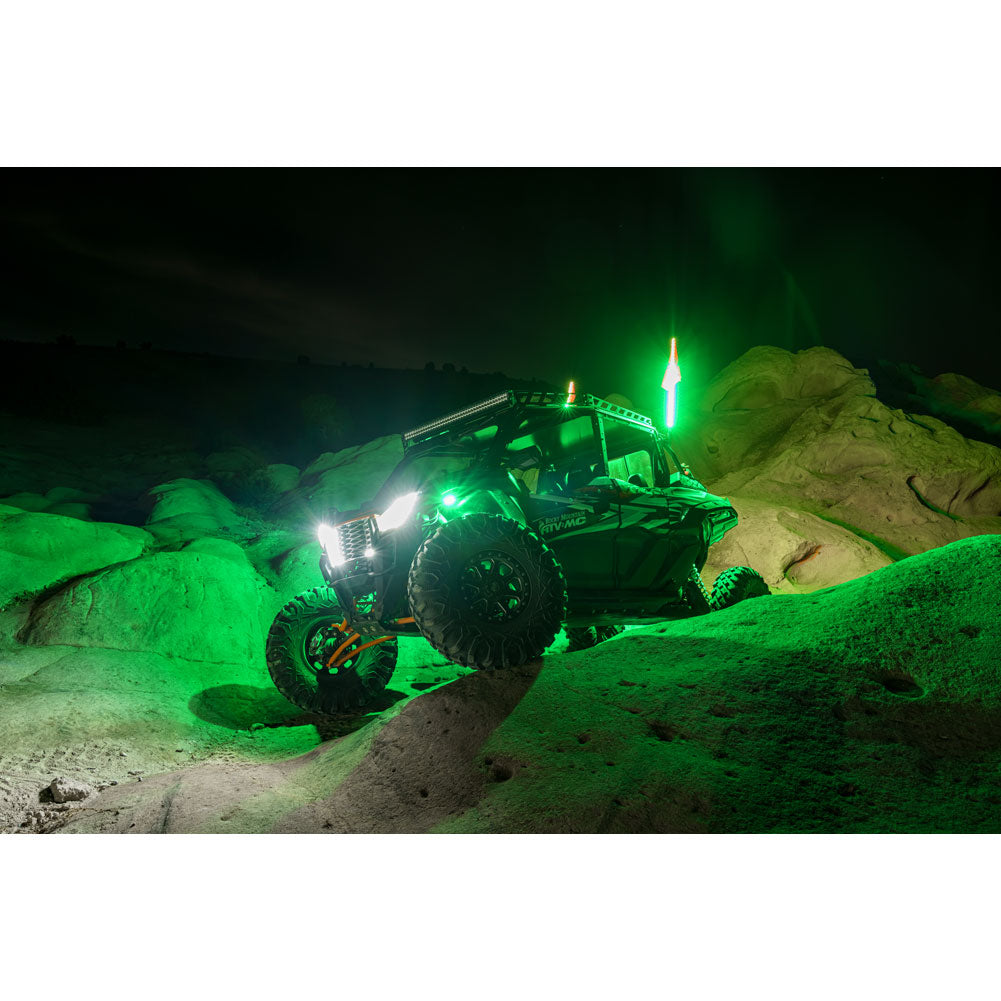 Tusk UTV LED Rock Light Kit and Lighted Whips - Adventure Parts
