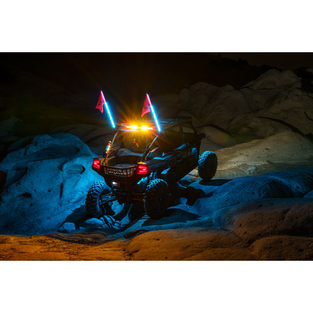 Tusk UTV LED Rock Light Kit and Lighted Whips - Adventure Parts