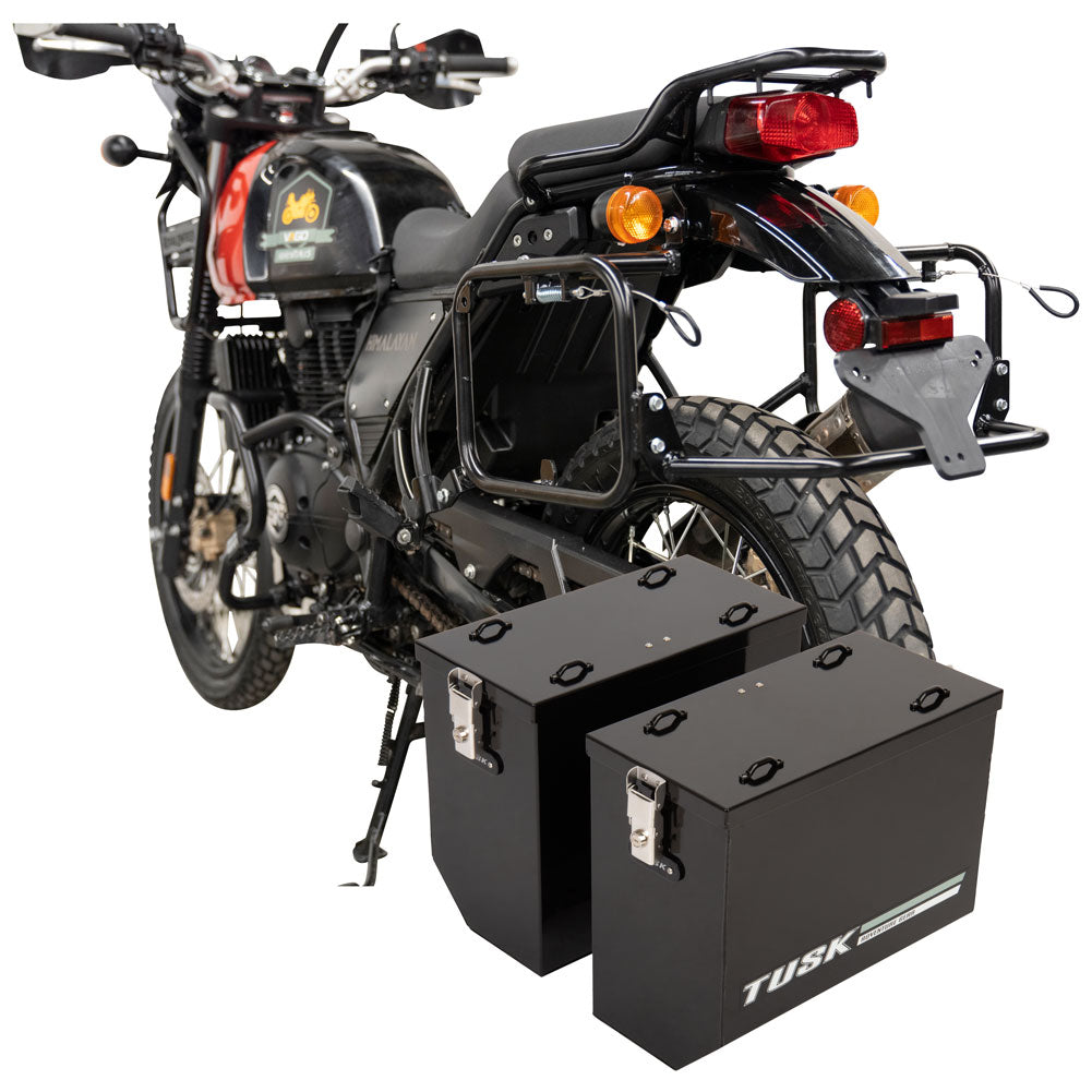 Tusk Aluminum Panniers with Pannier Racks Royal Enfield Himalayan 2016–2023