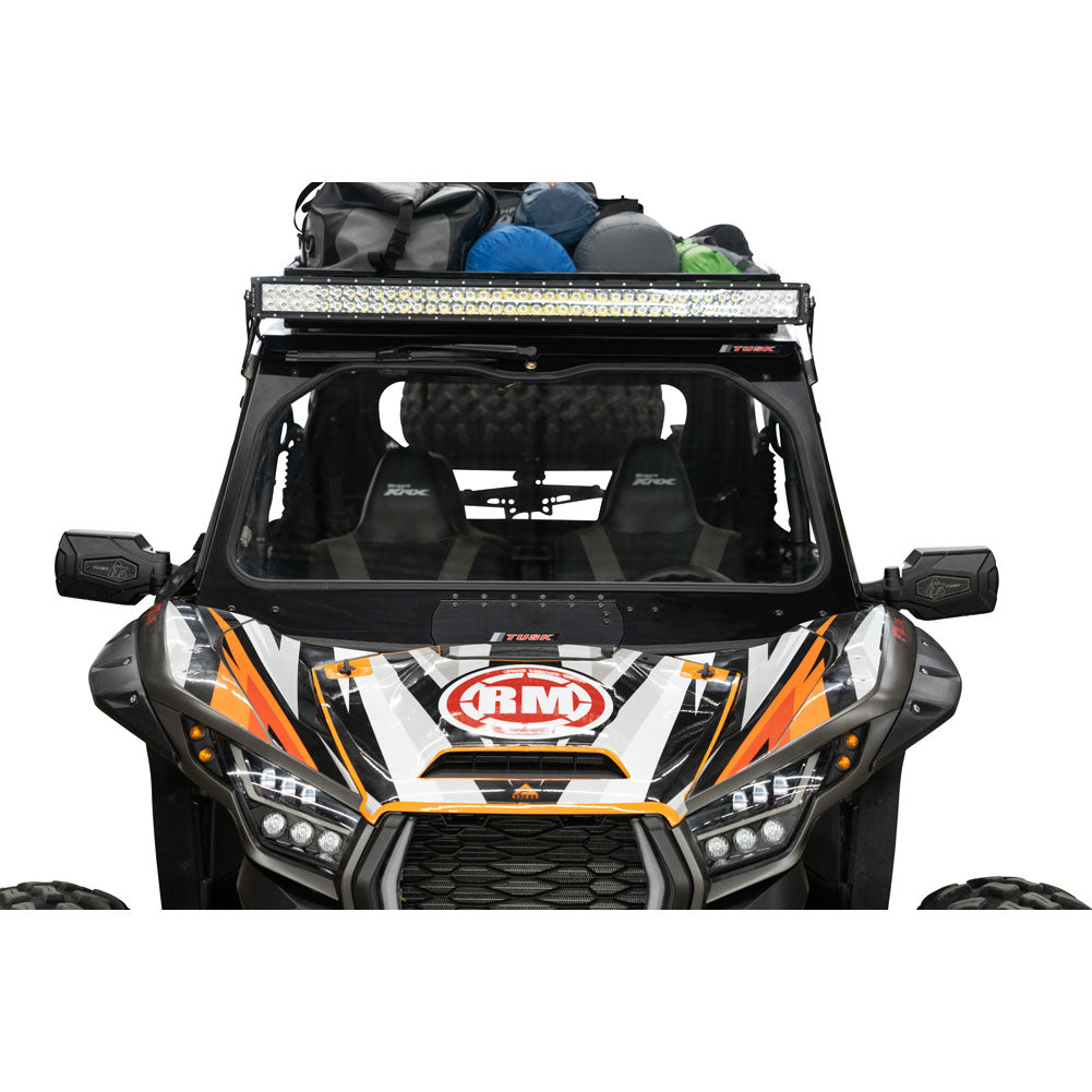 Tusk UTV Full Glass Windshield with 16" Windshield Wiper Kawasaki Teryx KRX 1000 2020–2025 - Adventure Parts