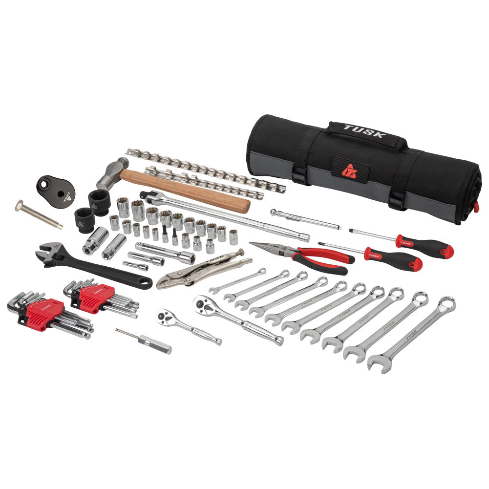 Tusk UTV Tool Roll Kit with Belt Removal Tools Can-Am Maverick X3 DS Turbo 64 Inch 2017–2025 - Adventure Parts