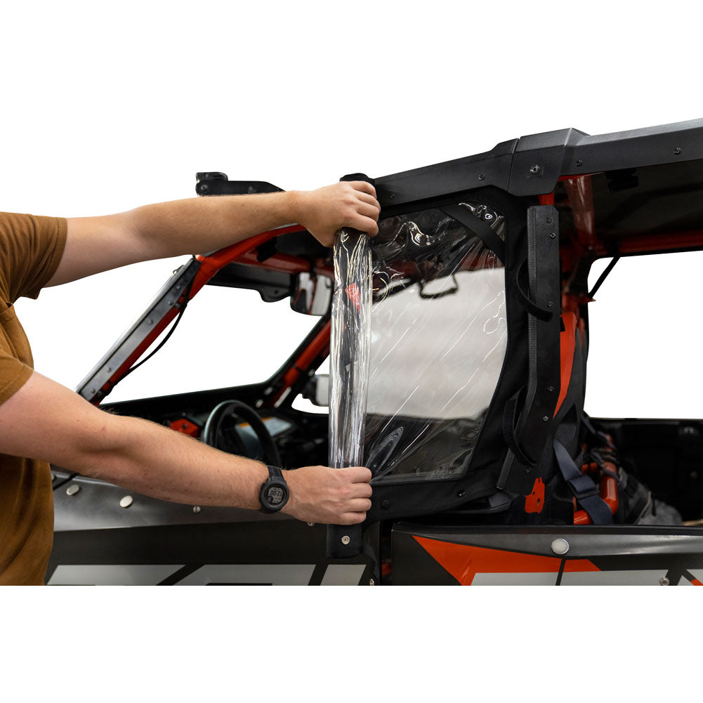 Tusk Zipperless Upper Door Kit Honda Talon 1000R-4 Fox Live Valve 2020–2024 - Adventure Parts