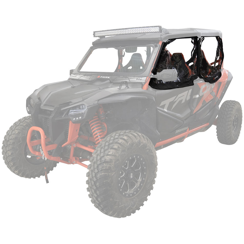 Tusk Zipperless Upper Door Kit Honda Talon 1000R-4 Fox Live Valve 2020–2024 - Adventure Parts