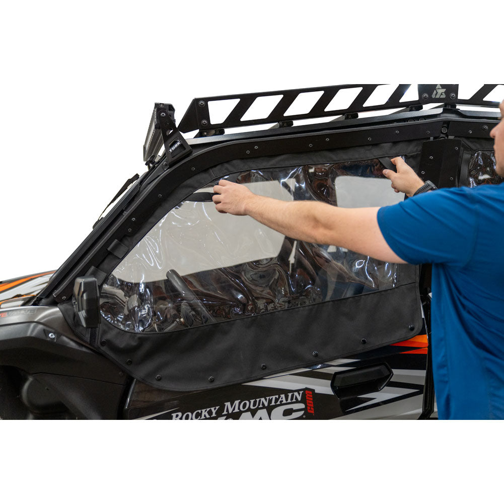 Tusk Zipperless Upper Door Kit Kawasaki Teryx KRX4 1000 2023-2025 - Adventure Parts