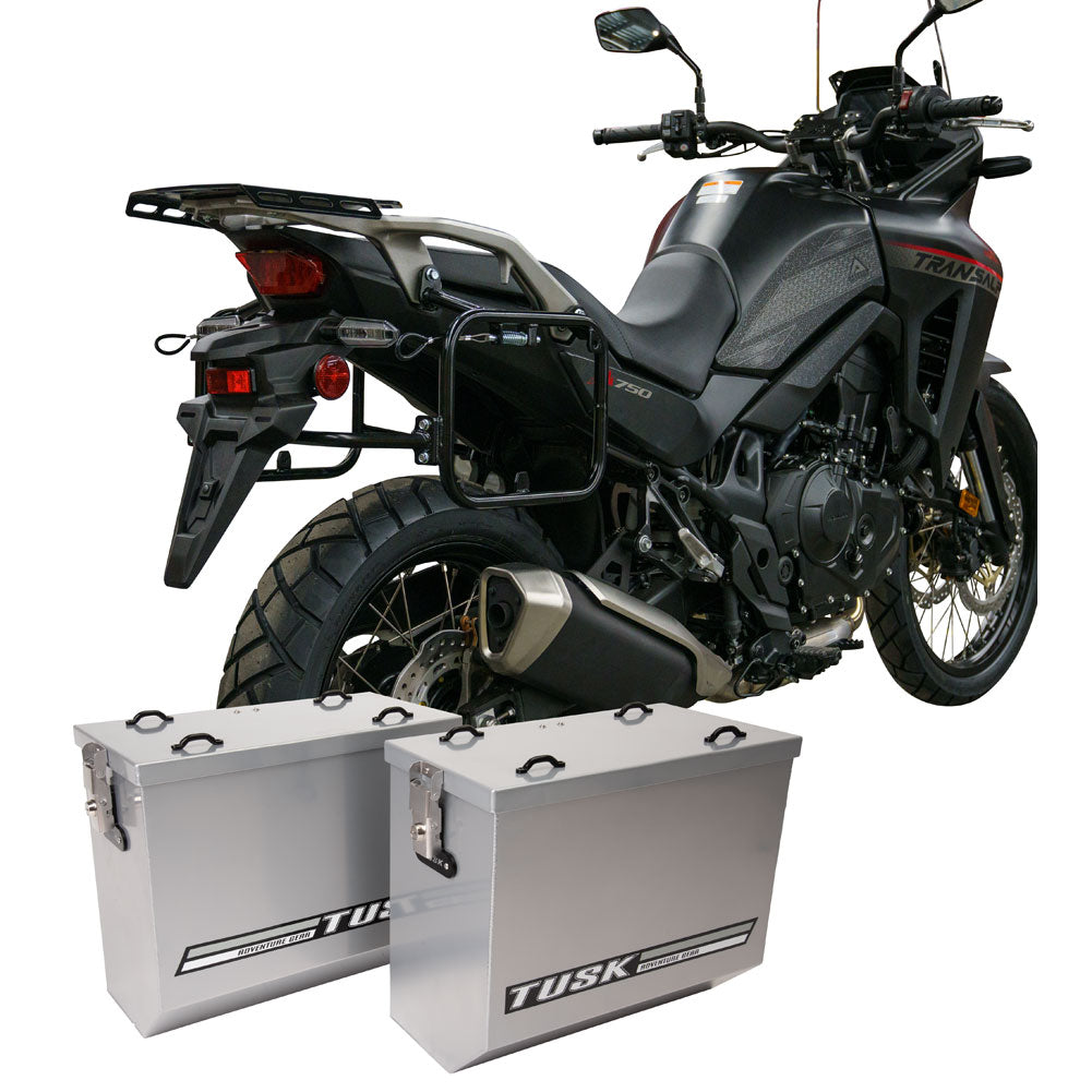 Tusk Aluminum Panniers with Pannier Racks Honda Transalp XL750 2024 - Adventure Parts