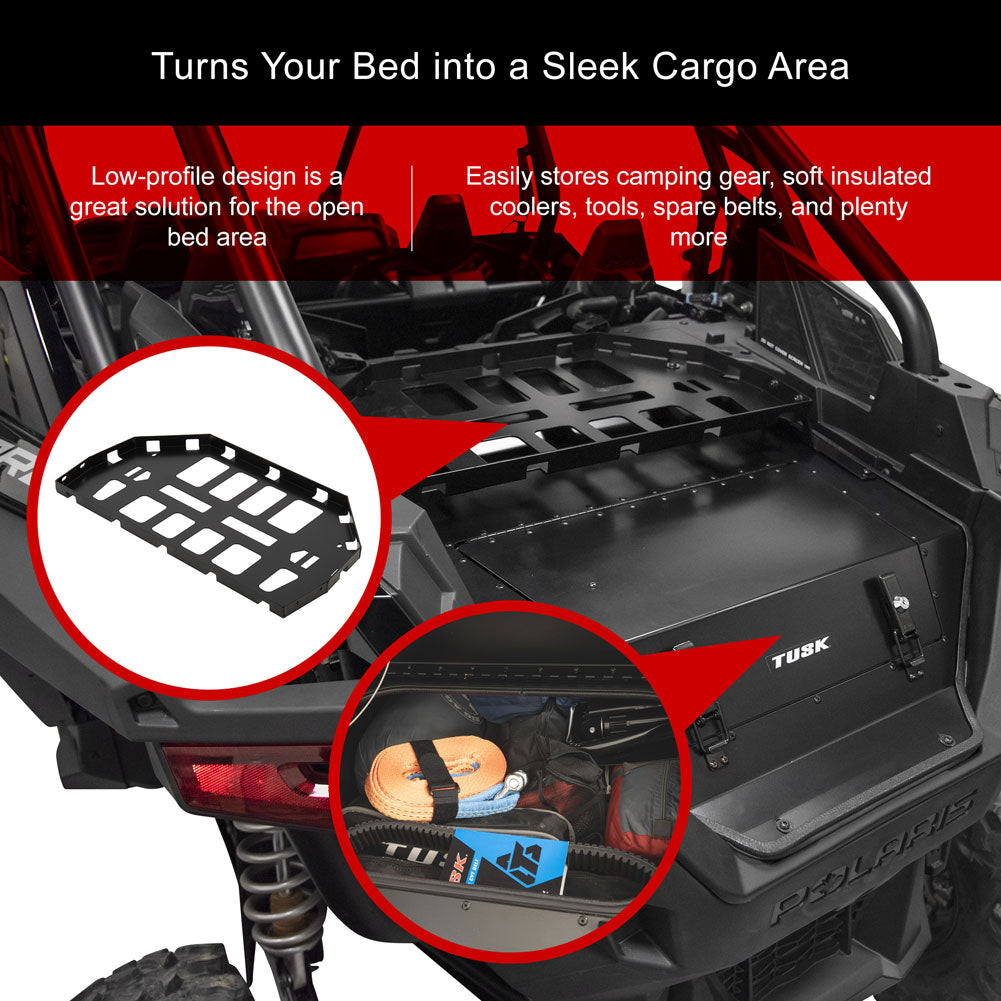 Tusk Cargo Hatch with Top Rack Black Powder Coated Polaris RZR Pro S 4 2020-2025 - Adventure Parts