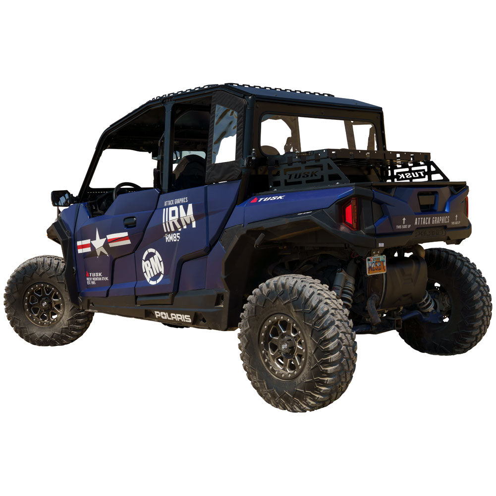 Tusk Cargo Rack Regular Black Powder Coated Polaris GENERAL 2016-2026 - Adventure Parts