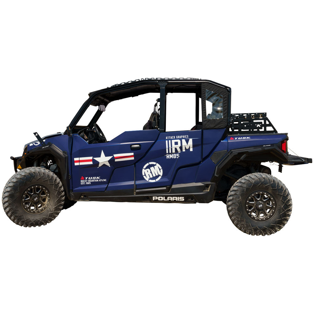 Tusk Cargo Rack Regular Black Powder Coated Polaris GENERAL 2016-2026 - Adventure Parts