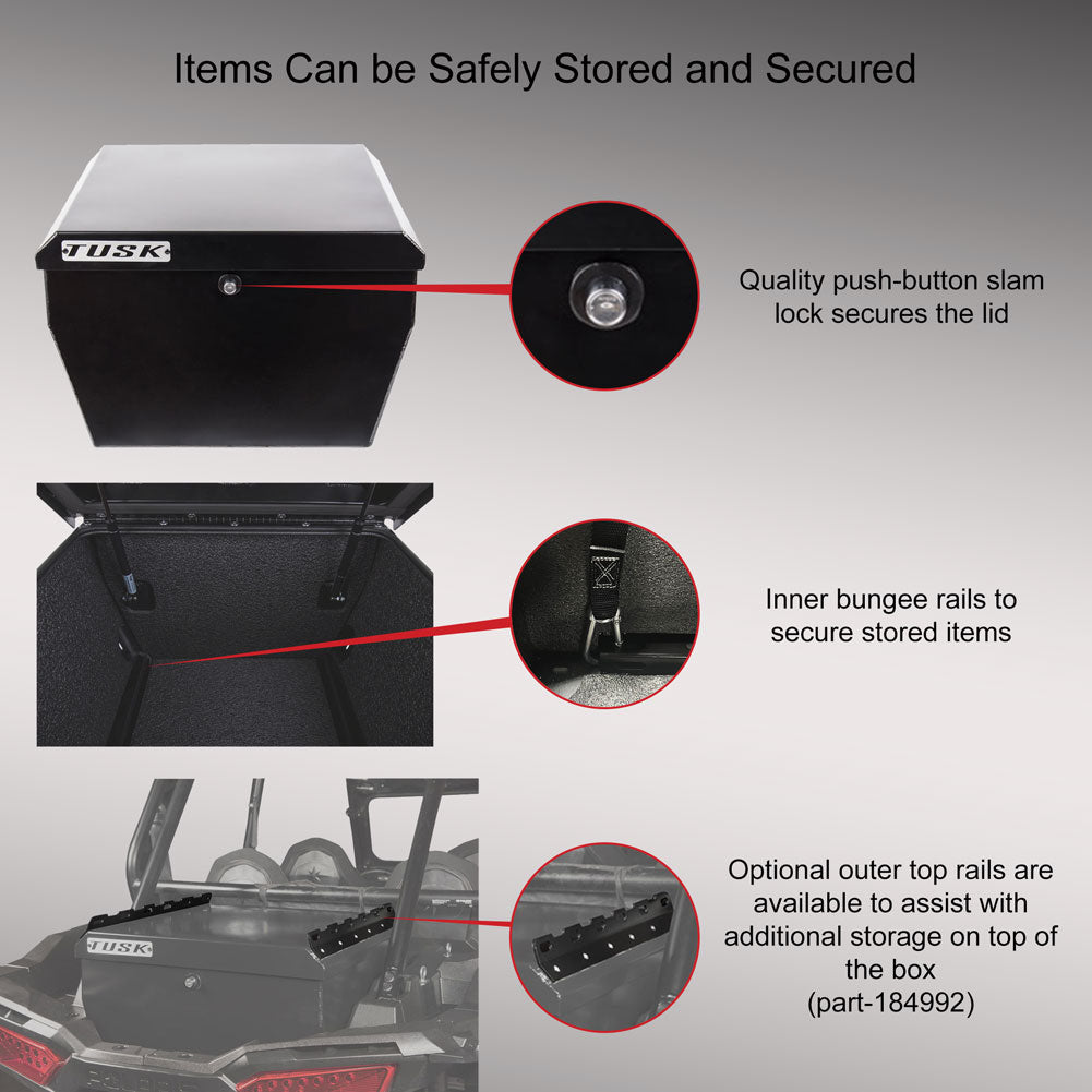Tusk UTV Cargo Box Polaris RZR XP 1000 2014–2023 - Adventure Parts