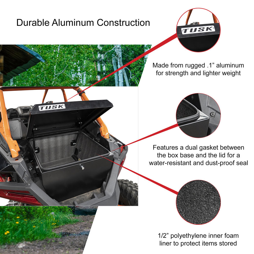 Tusk UTV Cargo Box Polaris RZR Pro R 4 Factory Armored Edition 2022-2025 - Adventure Parts
