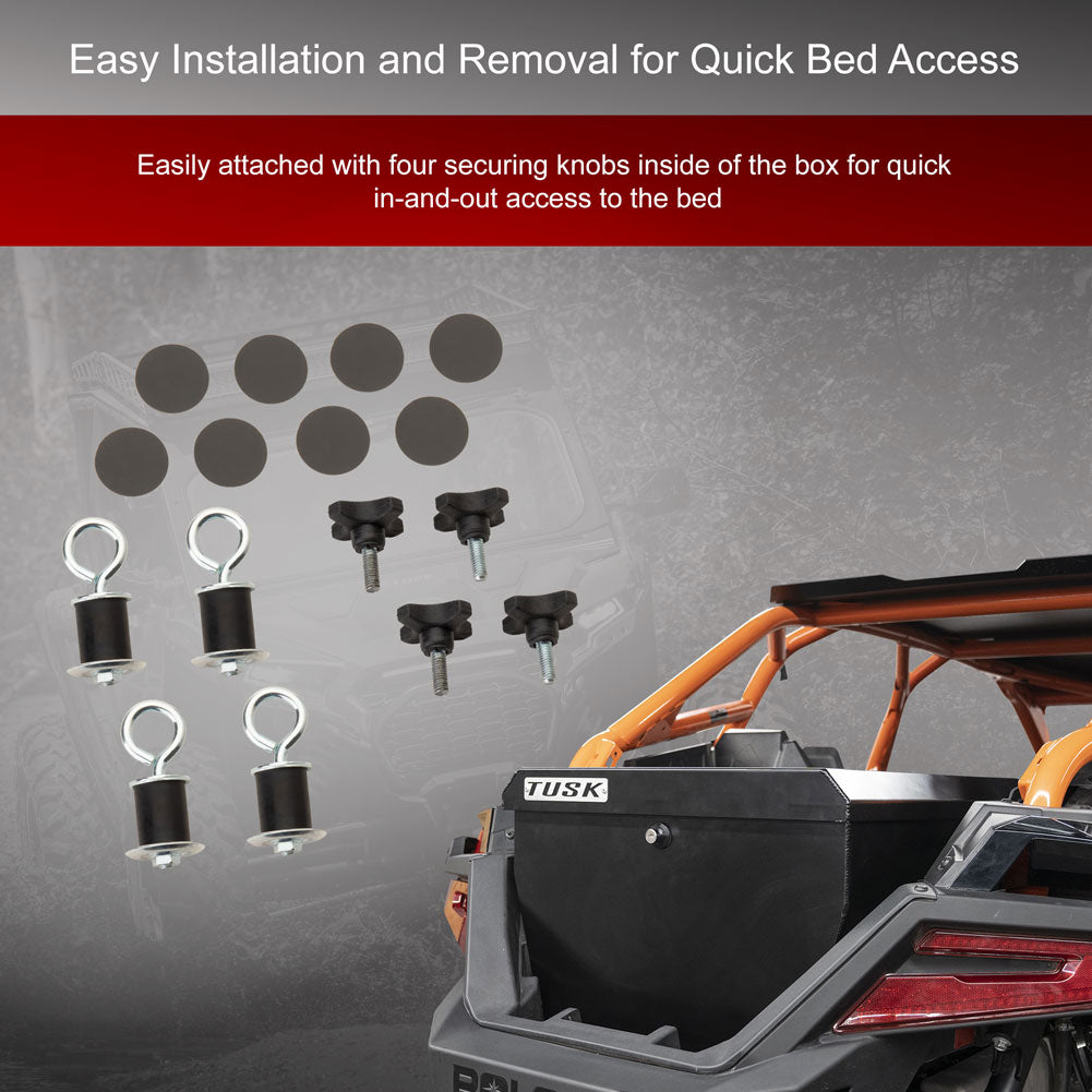 Tusk UTV Cargo Box Polaris RZR Pro R 4 Factory Armored Edition 2022-2025 - Adventure Parts