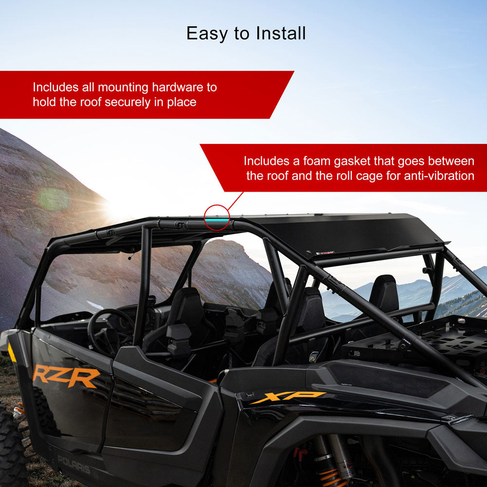 Tusk UTV Profile Aluminum Roof Polaris RZR XP 4 1000 2024–2025 - Adventure Parts