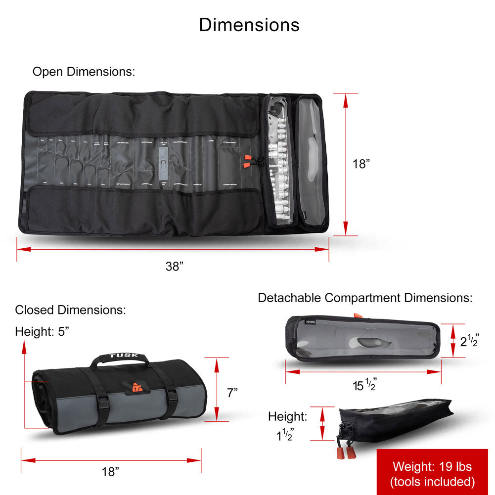 Tusk Utv Tool Roll Kit Yamaha YXZ1000R 2016–2025