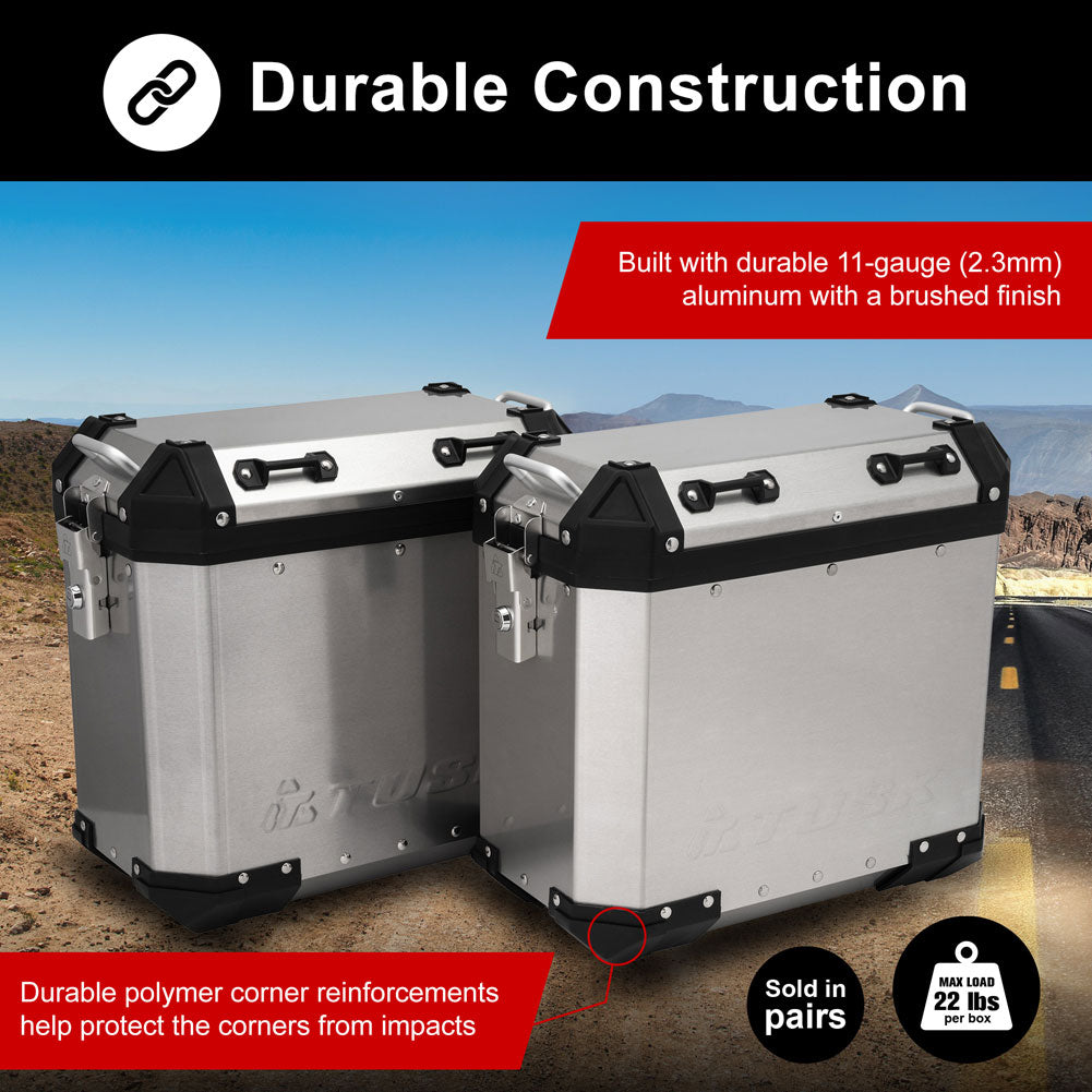 Tusk Frontier Motorcycle Panniers 38 Liter Panniers - Adventure Parts