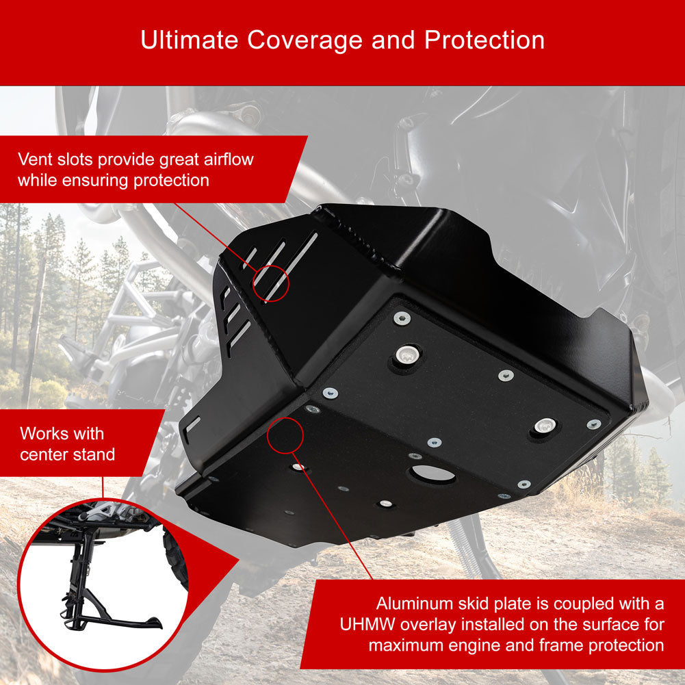 Tusk Quiet Glide Adventure Skid Plate BMW R1250GS 2019–2024 - Adventure Parts