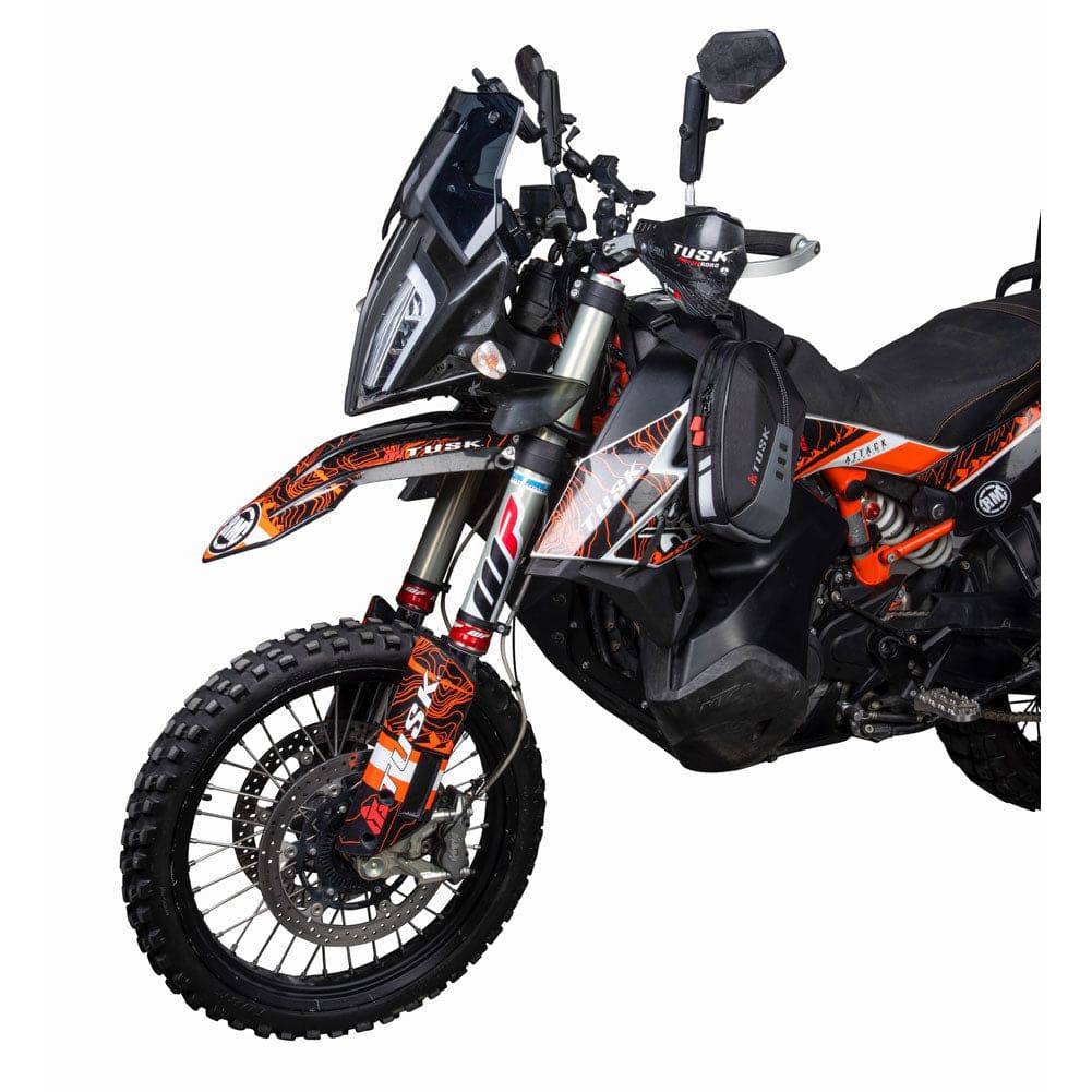 Tusk Sidekick Motorcycle Tank Saddle Bags - Adventure Parts