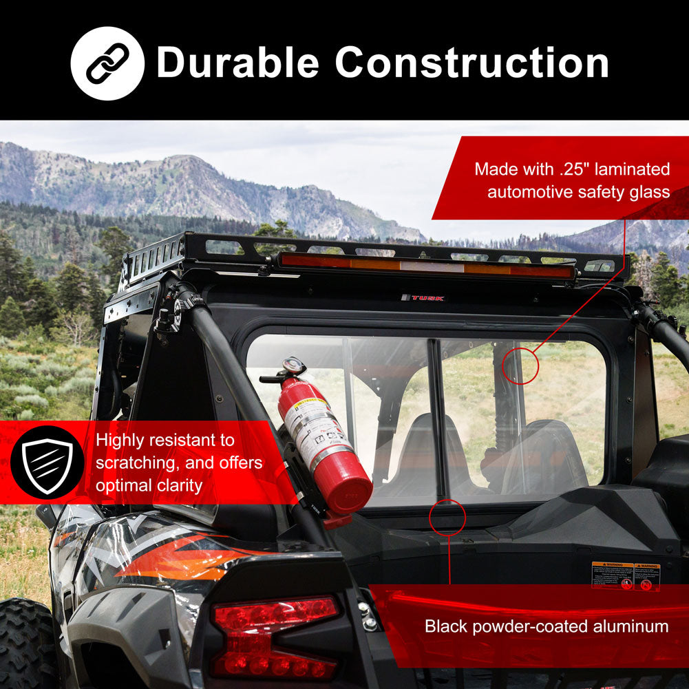 Tusk Sliding Rear Glass Window Kawasaki Teryx KRX4 1000 2023–2026