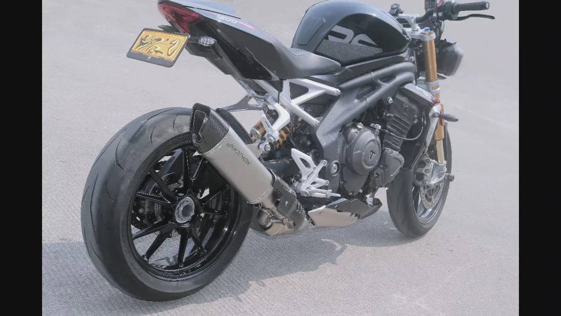 Vandemon Bimodal Stealth Titanium Exhaust System Triumph Speed Triple 1200RS & RR 2021-2024