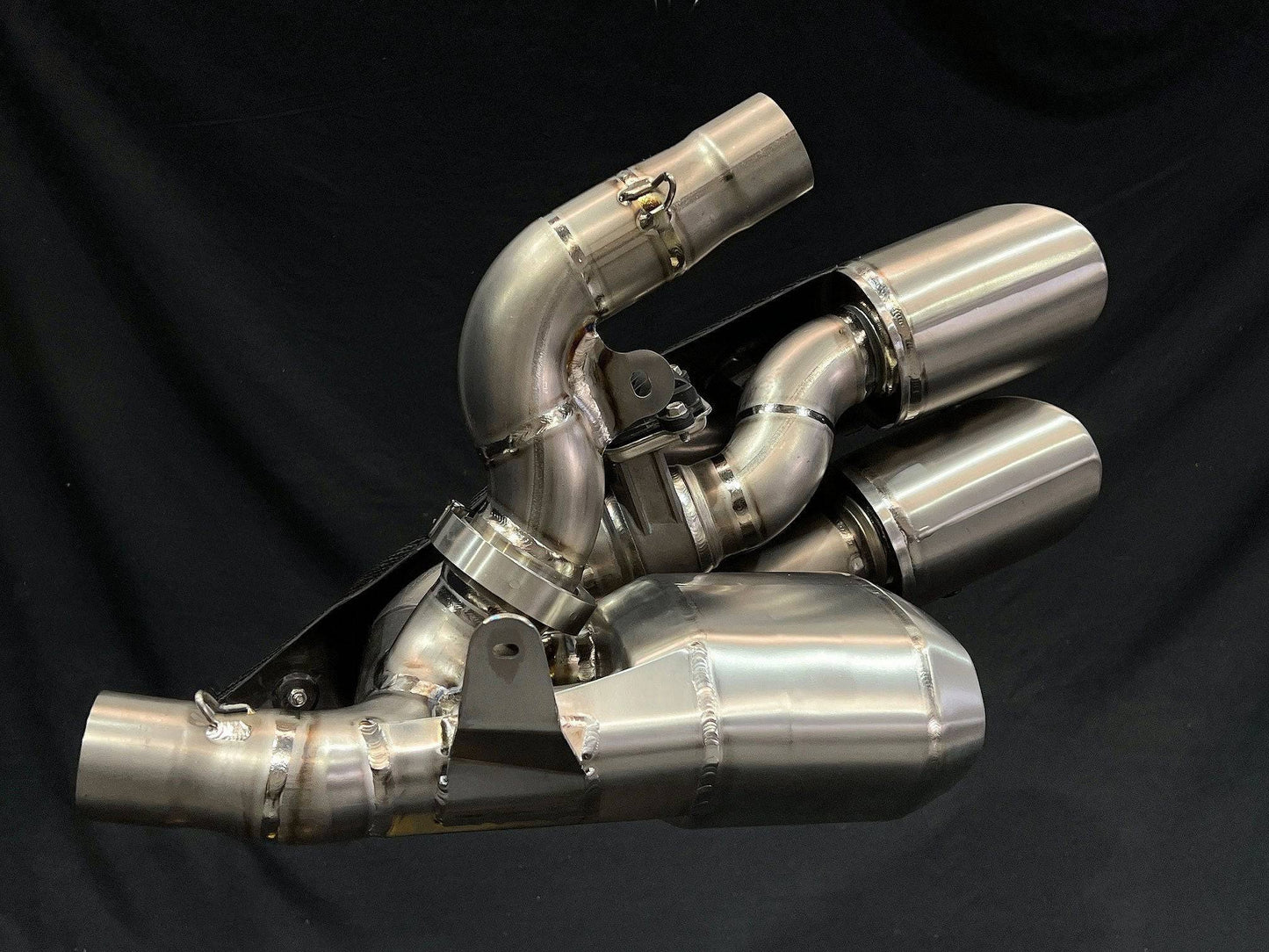 Vandemon Bimodal Stealth Titanium Slip-On Ducati X Diavel & Diavel S 1260