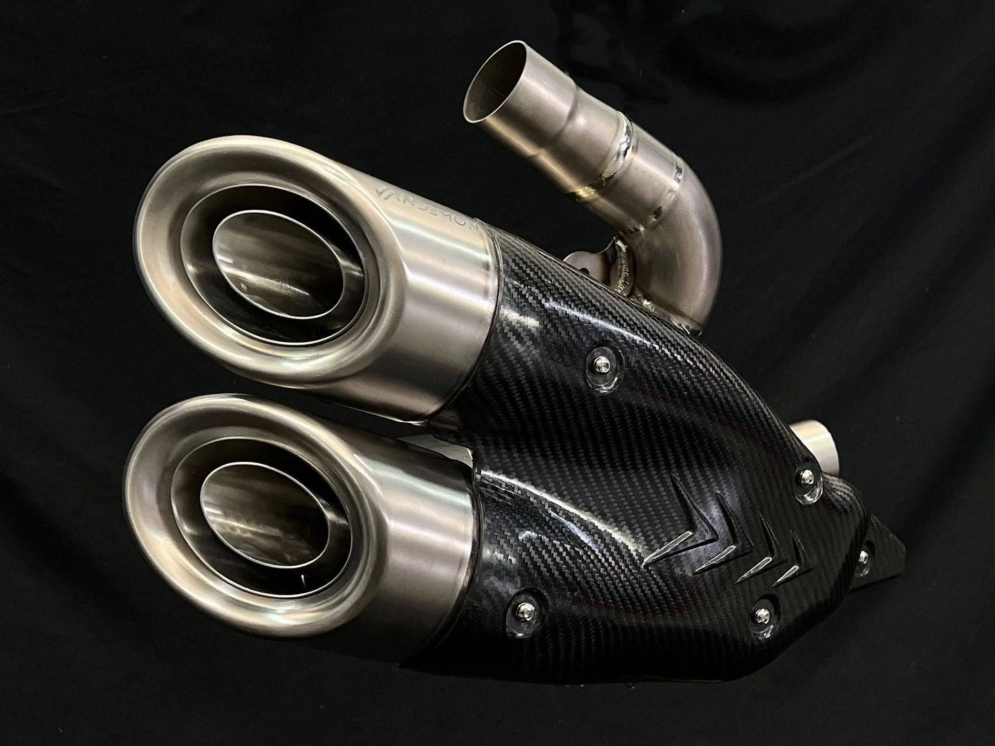 Vandemon Bimodal Stealth Titanium Slip-On Ducati X Diavel & Diavel S 1260