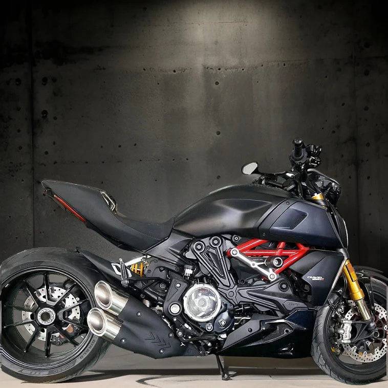 Vandemon Bimodal Stealth Titanium Slip-On Ducati X Diavel & Diavel S 1260