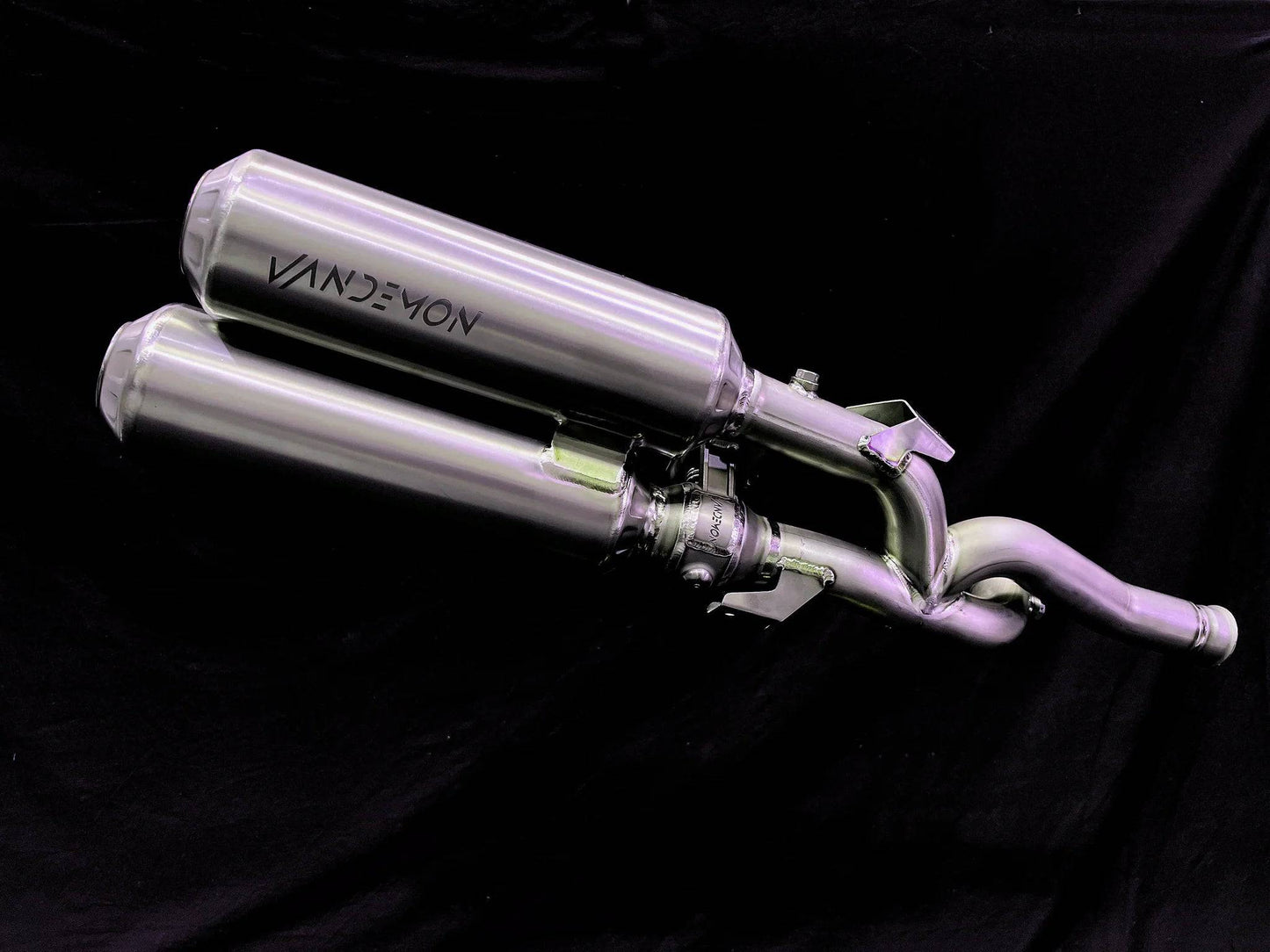 Vandemon Bimodal Stealth Titanium Slip-On Mufflers Harley Davidson Sportster S 1250cc 2021-2023 - Adventure Parts